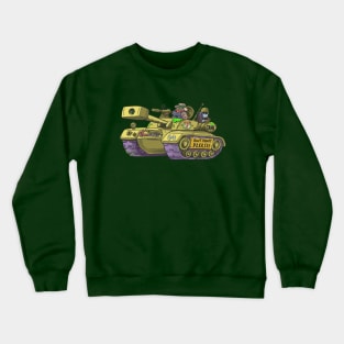 team in a desert tank Crewneck Sweatshirt